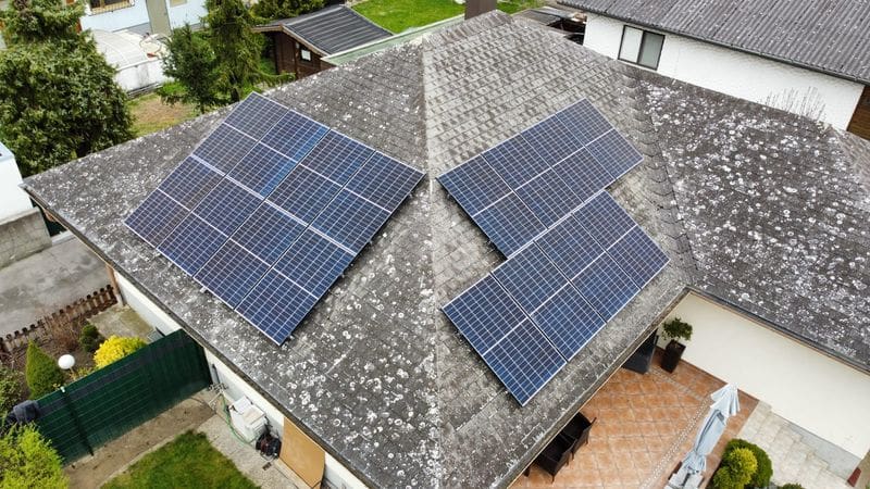 6,72kWp Süd-West Eternitdach